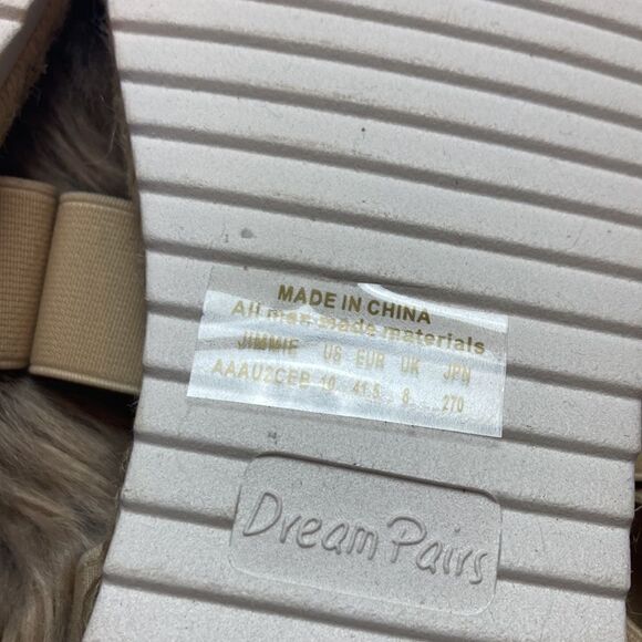 Dream Pairs Jimmie Nude Espadrille Elastic Flexible Ankle Strap Platform Sandals - Picture 7 of 12